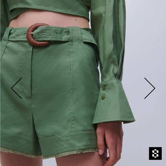 NWOT Simkhai  Kermit Short in Verde size 2 - Picture 3 of 4